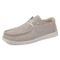 Men's canvas casual loafers, large size 39-48, solid colour, low-top, round toe, EVA sole