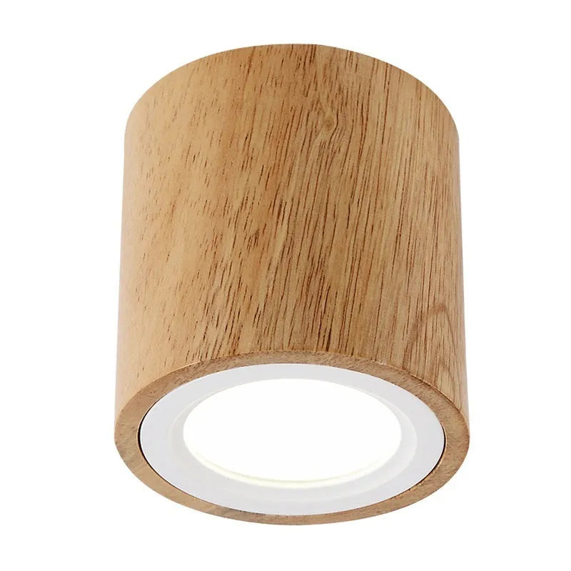Solid wood surface mounted downlight in modern simple design for corridor and entrance lighting