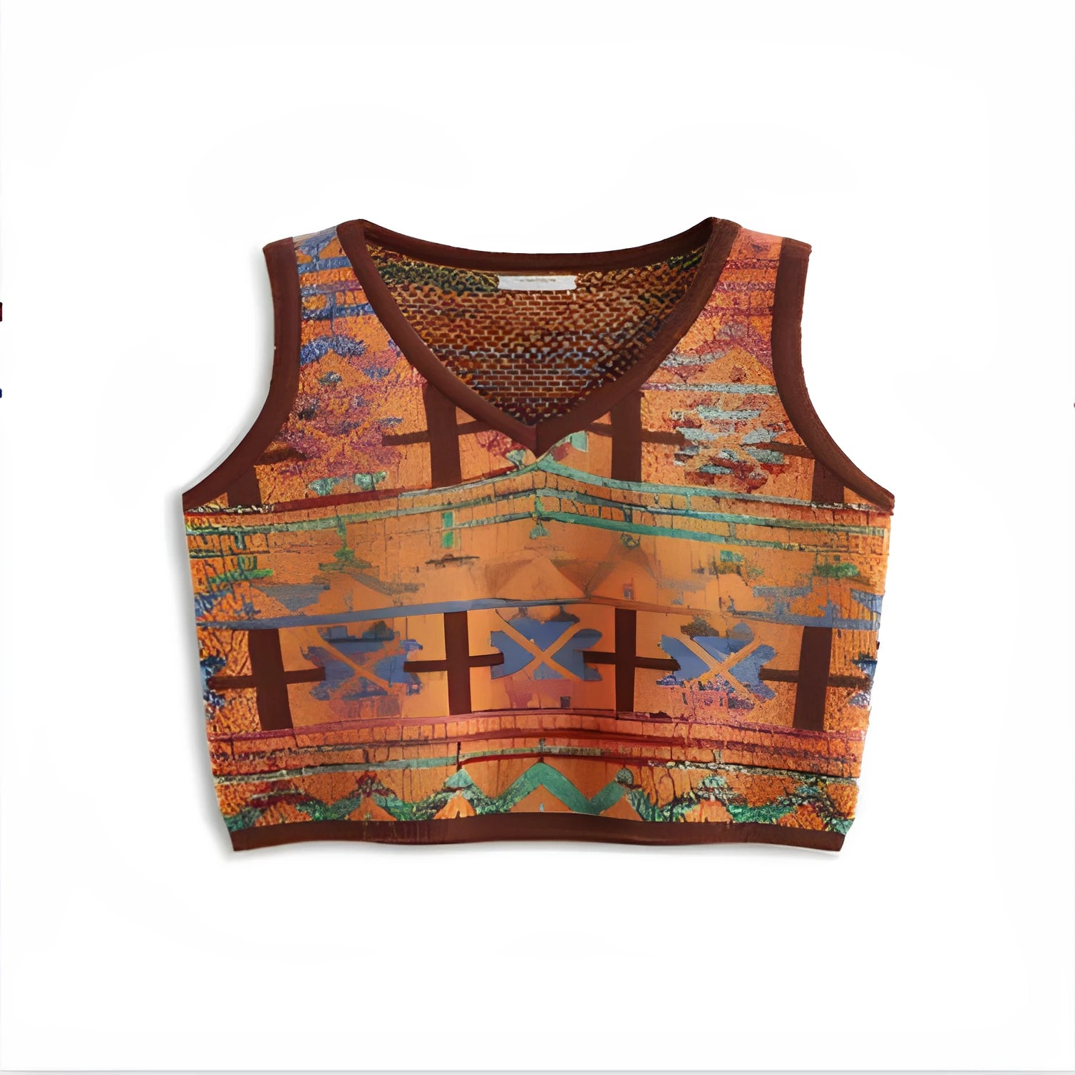 Printed round neck short sleeve t-shirt in picture colour with loose fit for youth leisure wear