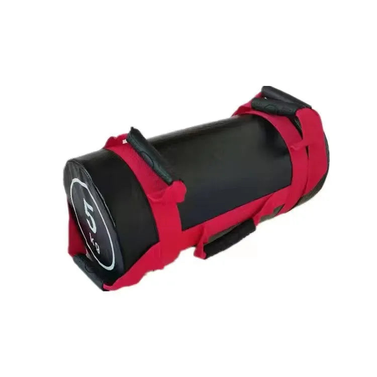 White PVC fitness power bag training sandbag for weight lifting and strength exercises