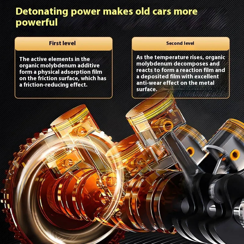 60ml engine oil anti-wear additive bottle with white cap