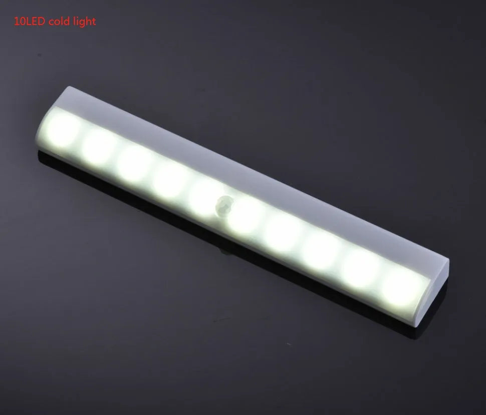 Magnetic USB rechargeable LED closet light with motion sensor in aluminium housing