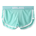 Ice Silk men's boxer shorts in solid colour, loose thin knitted Nylon design for breathable wear