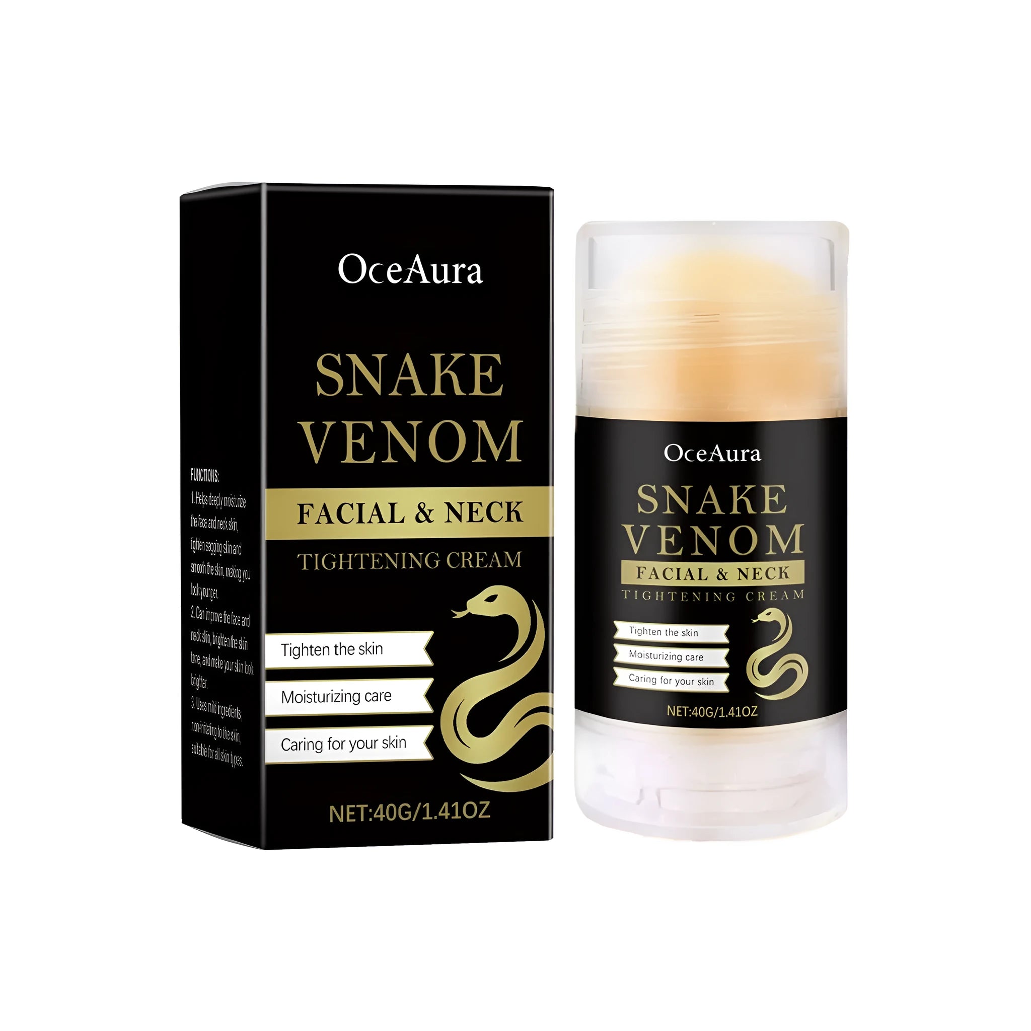 40g tightening facial cream in nursing stick format with synthetic snake venom peptide