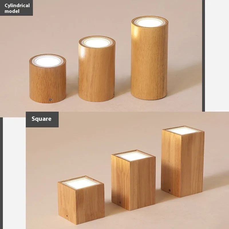 Solid wood surface mounted downlight in modern simple design for corridor and entrance lighting