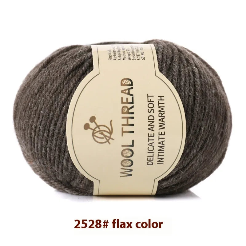 Roll of hand knitting wool yarn for baby garments in various colour options