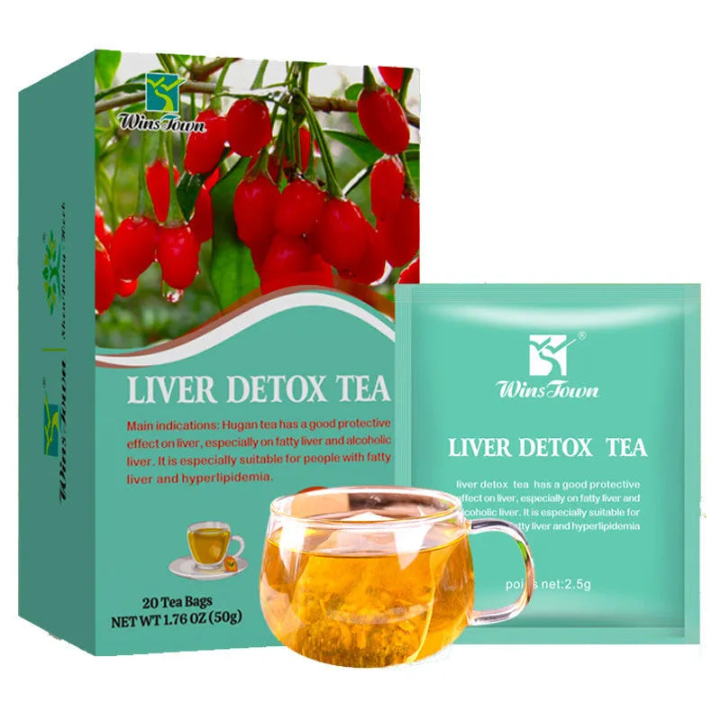 Box of herbal substitute loose leaf tea, 50g net weight, medicine and food homology blend.