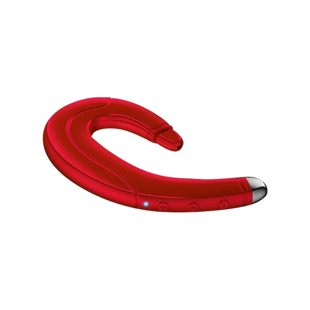 Single-ear Bluetooth driving headset in black colour with out-of-ear mounted design