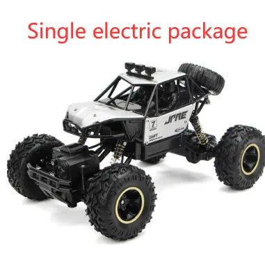 Large black 4WD remote control off-road climbing car with 2.4G wireless controller