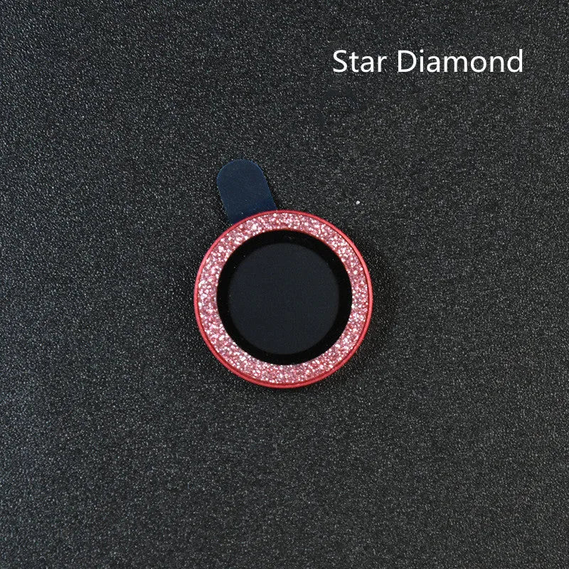 Diamond lens film protector ring made of aluminium alloy and tempered glass for iPhone 12 Pro Max camera