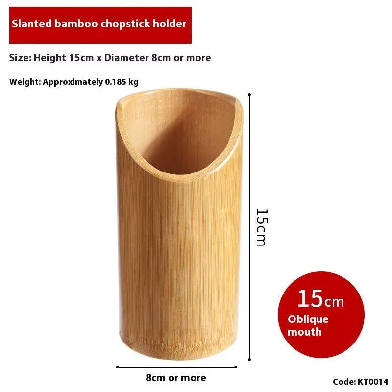 Wild bamboo chopsticks holder in multiple style variants showing different sizes and designs