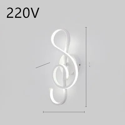 Nordic style LED wall lamp with a silicone shade mounted on a bedroom wall