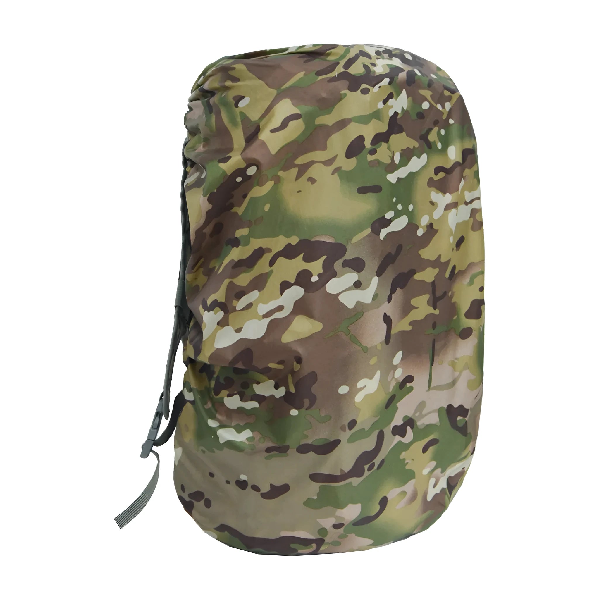 Army green waterproof backpack rain cover for 80L capacity outdoor and mountaineering packs.