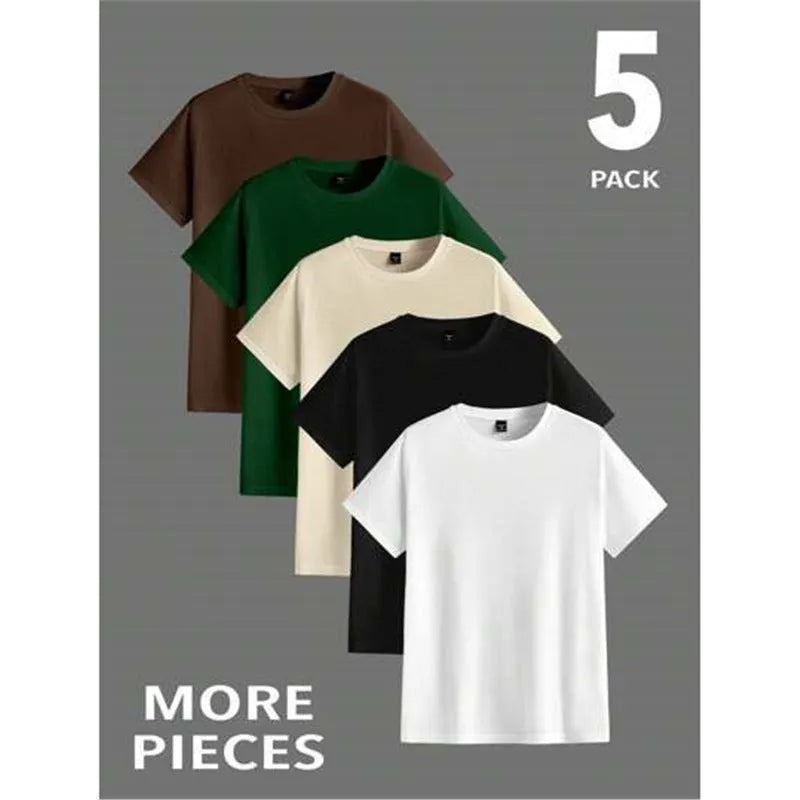 Men's slim-fit cotton t-shirt with printed letter patterns in multiple colour options