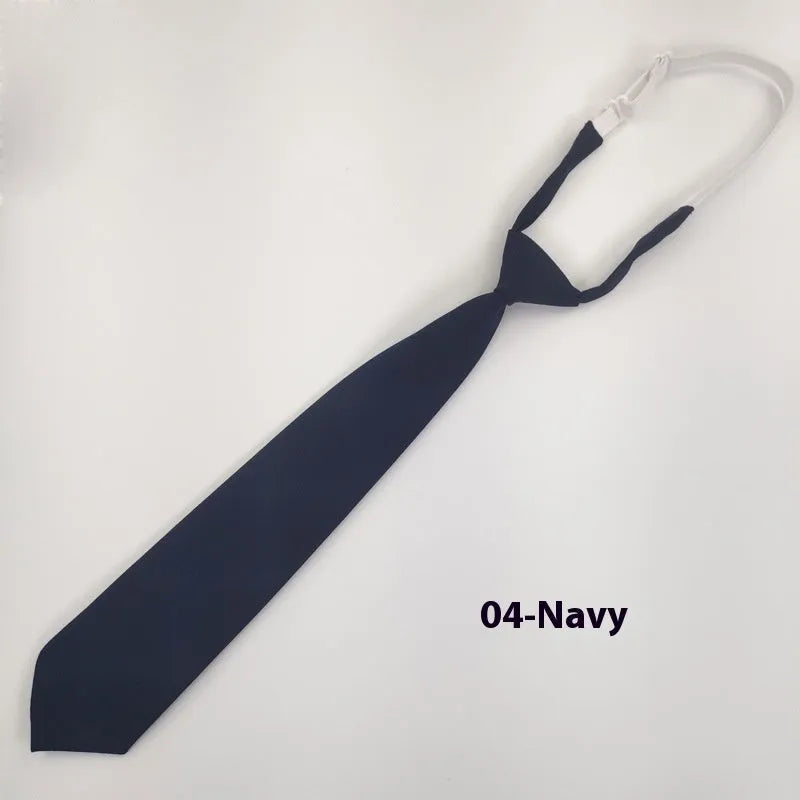 Men's navy blue cotton bow tie with arrow-type styling showing traditional bow tie shape and dimensions