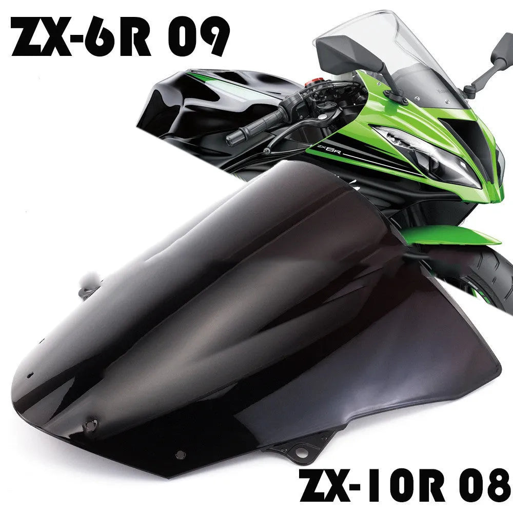 Blue tint motorcycle windscreen for Kawasaki ZX-6R and ZX-10R sport bikes