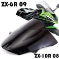 Blue tint motorcycle windscreen for Kawasaki ZX-6R and ZX-10R sport bikes