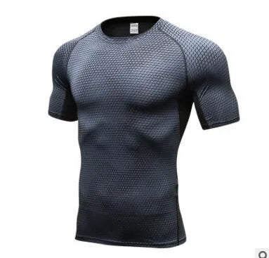 Men's black compression gym shorts with elastic waist, made from 85% polyester 15% spandex for fitness and running