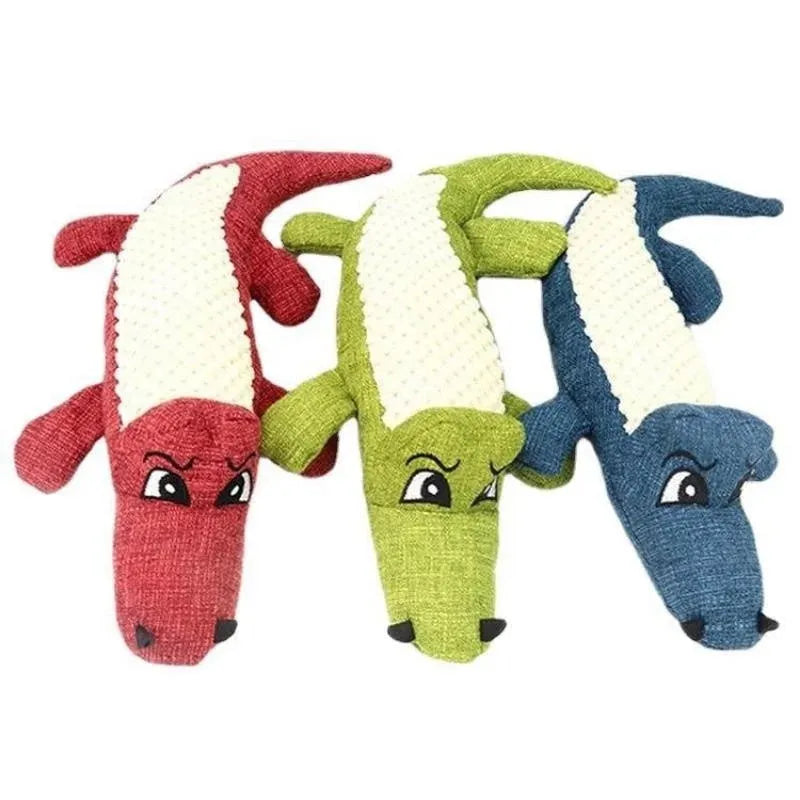 Corn grid pattern pet plush toy in three colours with biting sound effects for cats and dogs