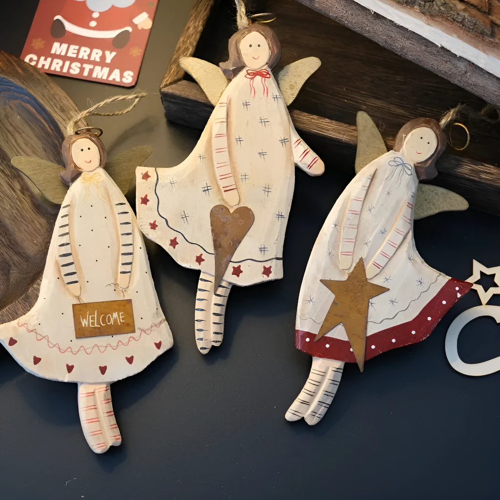 Wooden door plate pendant with hand-painted letters and XINGX design in American country style