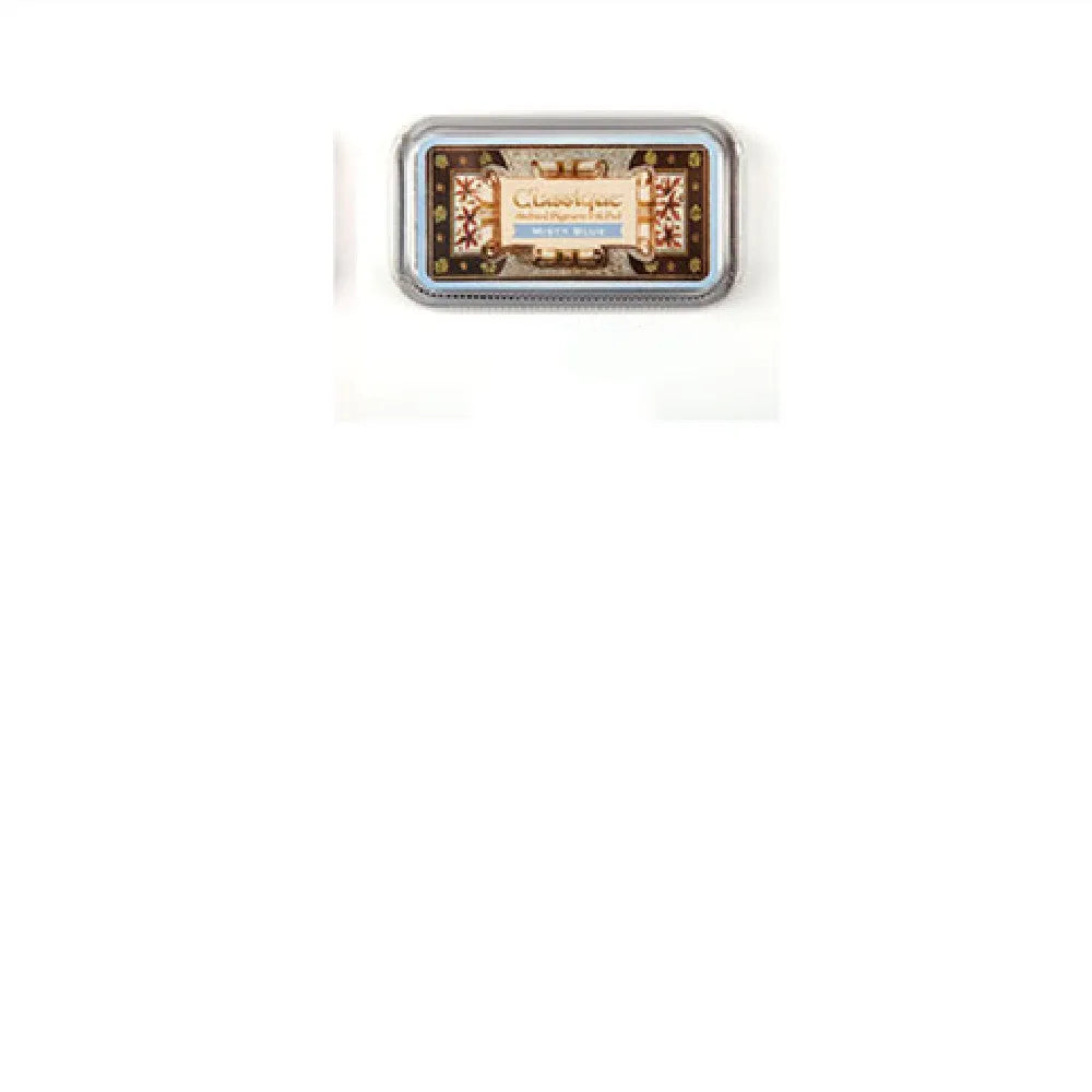Rectangular oily ink pad for rubber stamps in five colours on a craft surface