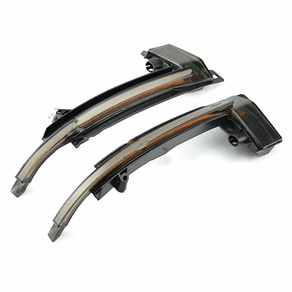 Audi B8 dynamic LED mirror turn signal in black or white finish
