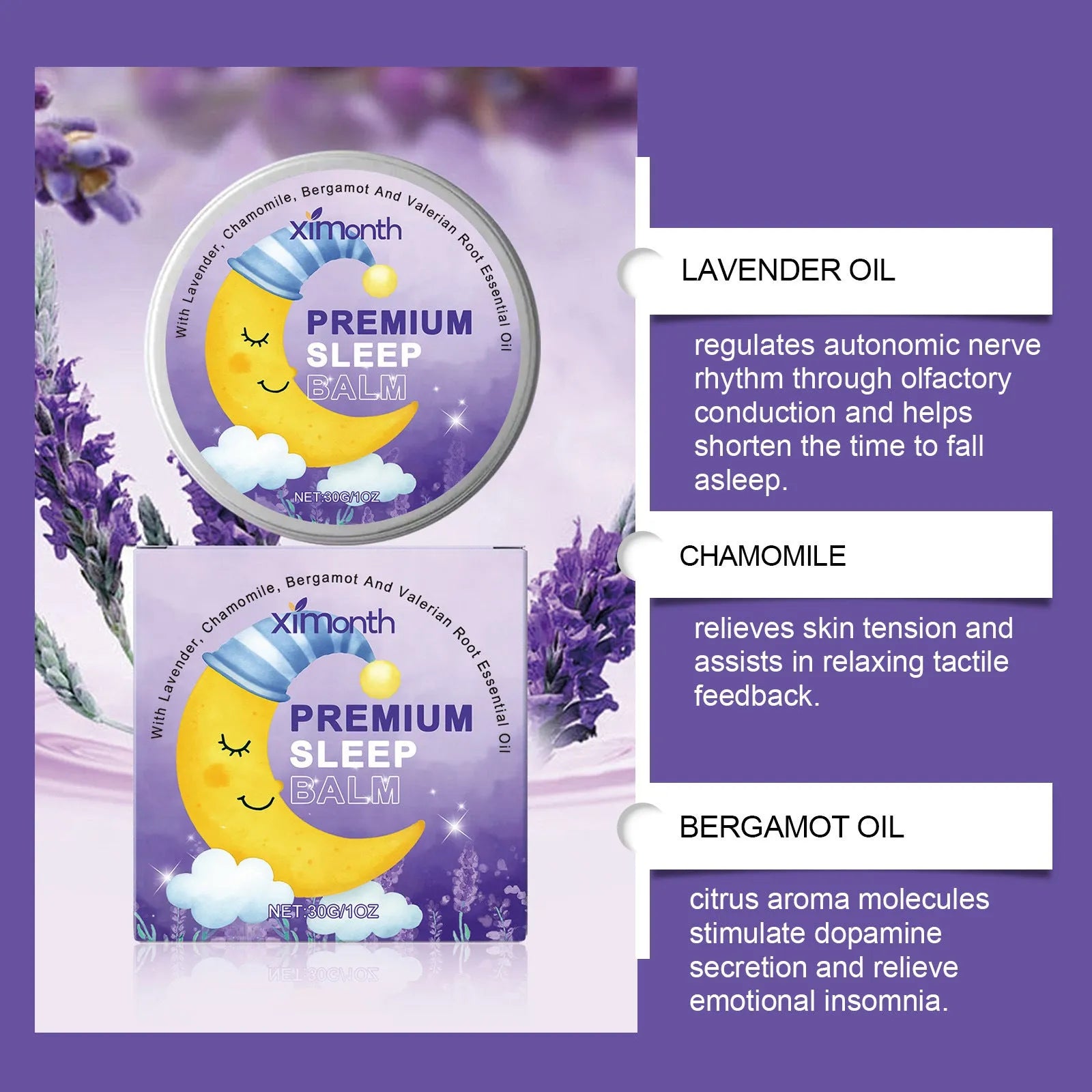 30g tub of Sleep Goodnight Cream gentle formula night moisturiser