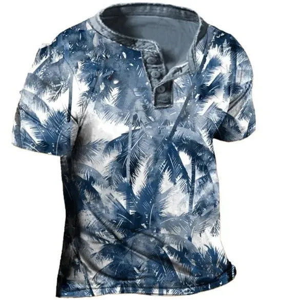 Men's short sleeve polyester sports shirt with lapel buttons in bird eye cloth fabric