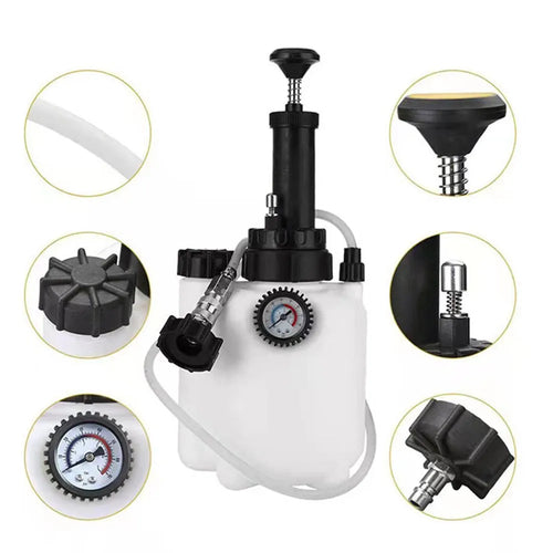 3-litre white brake oil tank replacement tool for automotive fluid changing systems.