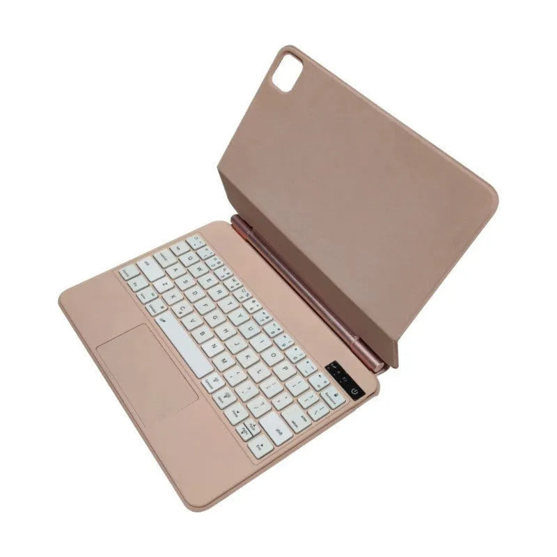 Wireless Bluetooth keyboard with magnetic protective sleeve for iPad tablets in five colour options
