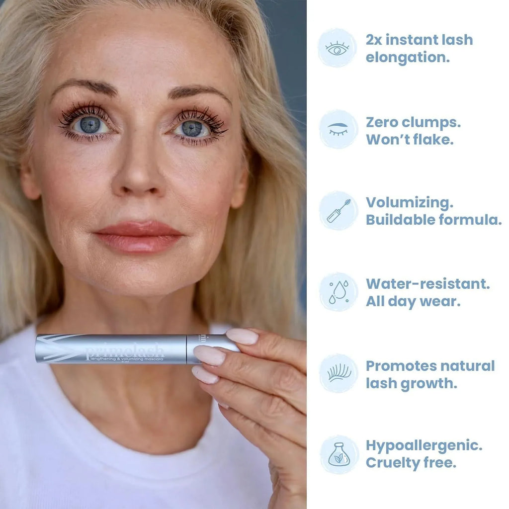 A single black eyelash brush and comb beauty tool on a white background.
