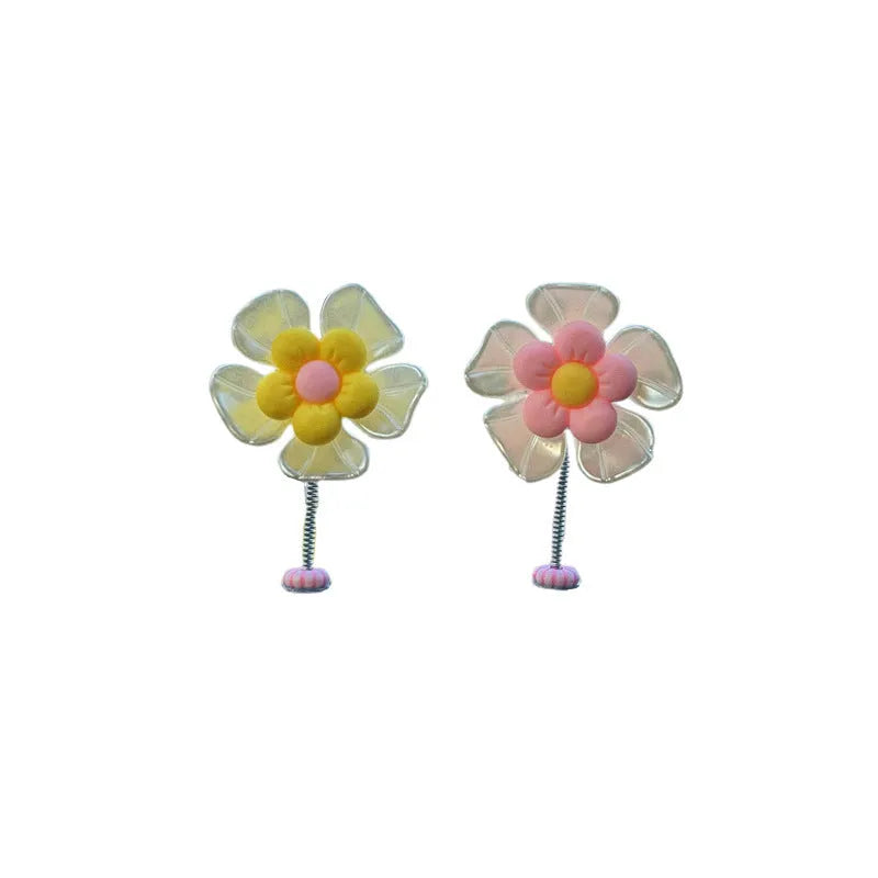 Small plastic car dashboard swing ornament in five colour options