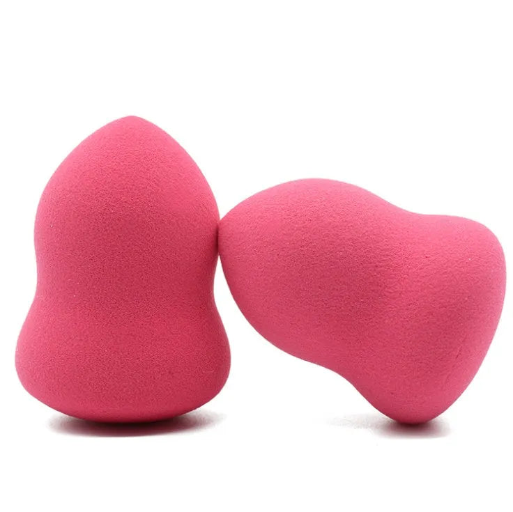 Pink hydrophilic non-latex makeup foundation sponge measuring 4 by 4 by 5.6 centimetres