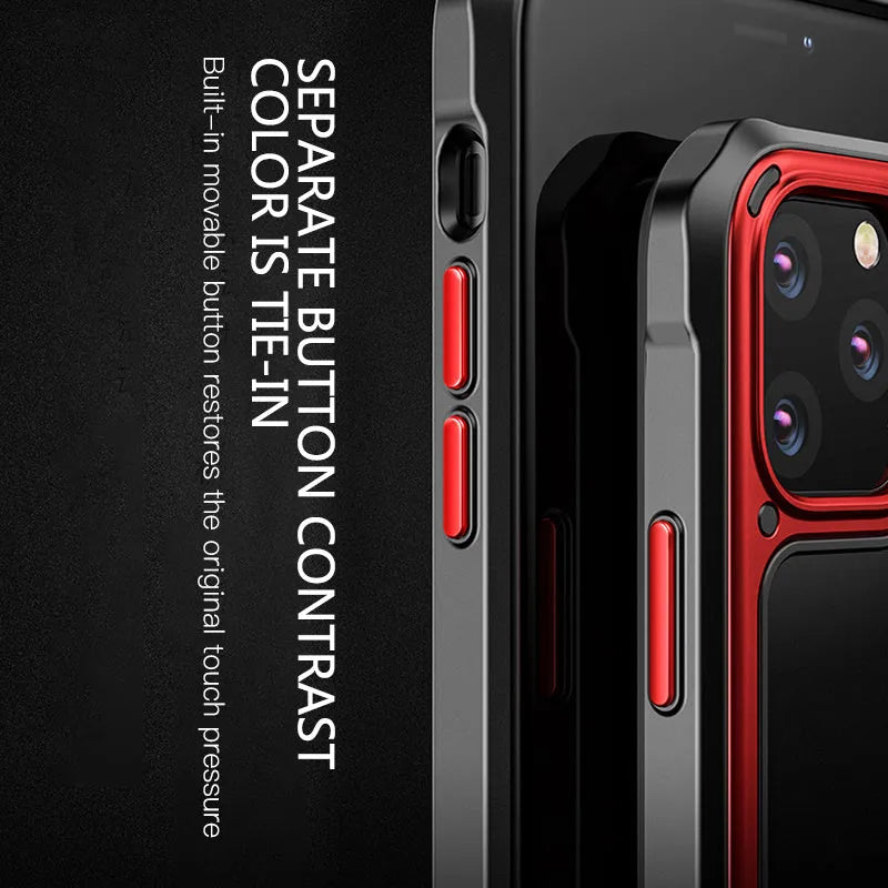 Silicone phone case with transparent back for Apple iPhone 11 series in multiple colours