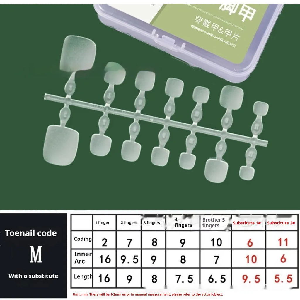 Cat's eye zircon rhinestone toe armour set 42 pieces ultra-thin seamless icy finish white colour B269 sizes S M L