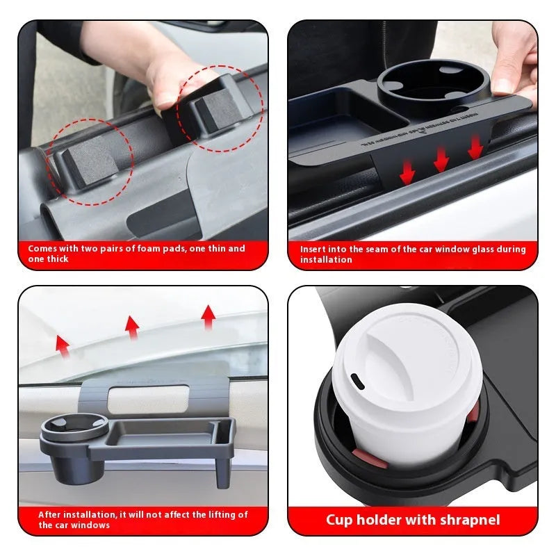 Car multifunction storage box hanging on door trim plastic car interior organiser black or grey colour