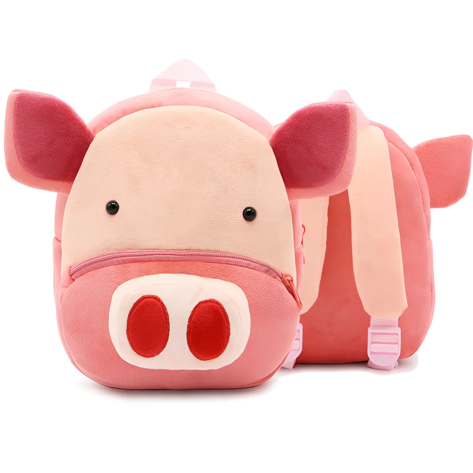 Children's plush animal backpack in various designs including elephant, bee, flamingo and unicorn styles