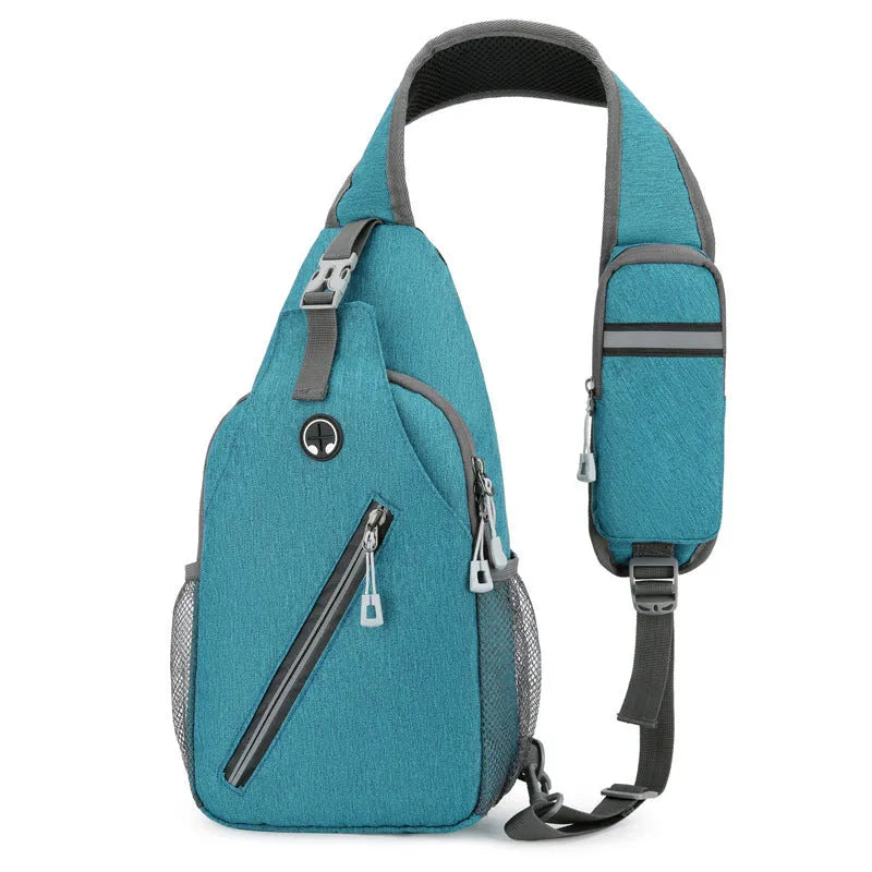 Multifunctional men's shoulder crossbody bag in hard-wearing oxford cloth, large capacity, multiple colour options
