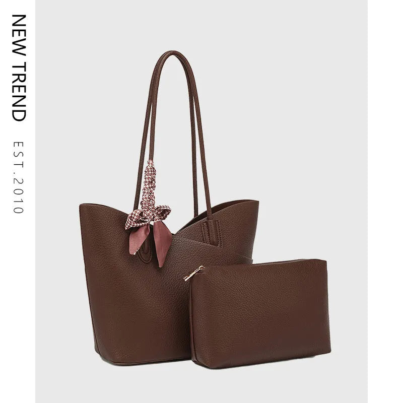 PU leather casual shoulder handbag in vertical square shape with sewing line detail in multiple colours