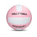 PVC No.5 volleyball in macaron green colour for beach volleyball training on sand