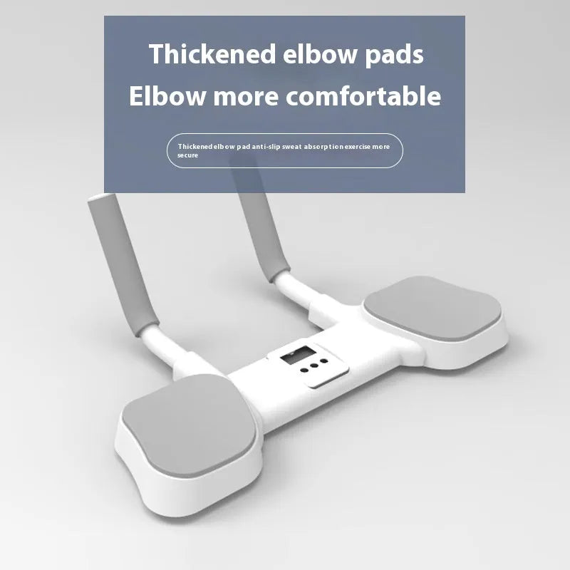 White flat support trainer with alloy aluminum tube frame and ABS components for household fitness