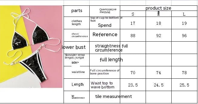 Black women's two-piece swimsuit with solid colour design for swimming