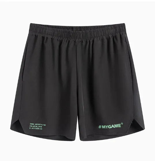 Men's training shorts in polyester spandex blend available in four colours