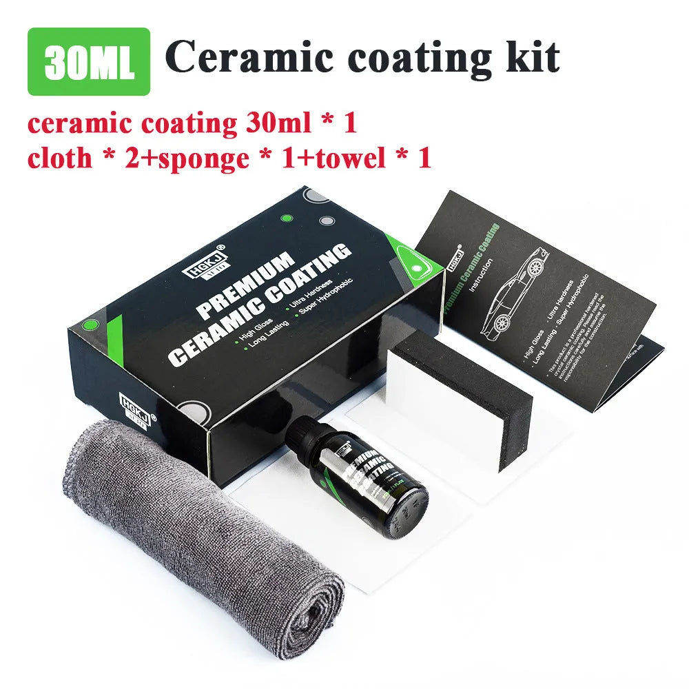 Car crystal coating paint curing kit with 30ml and 50ml ceramic coating options