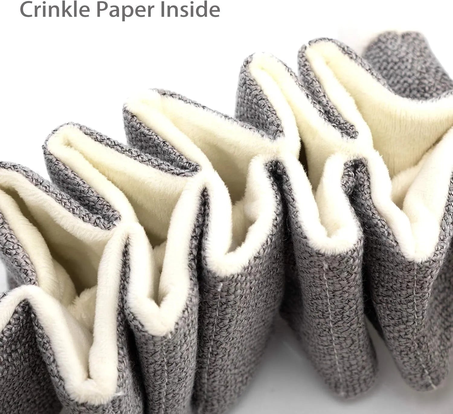 Grey koala plush dog toy measuring 30cm long with visible stitching and soft limbs.