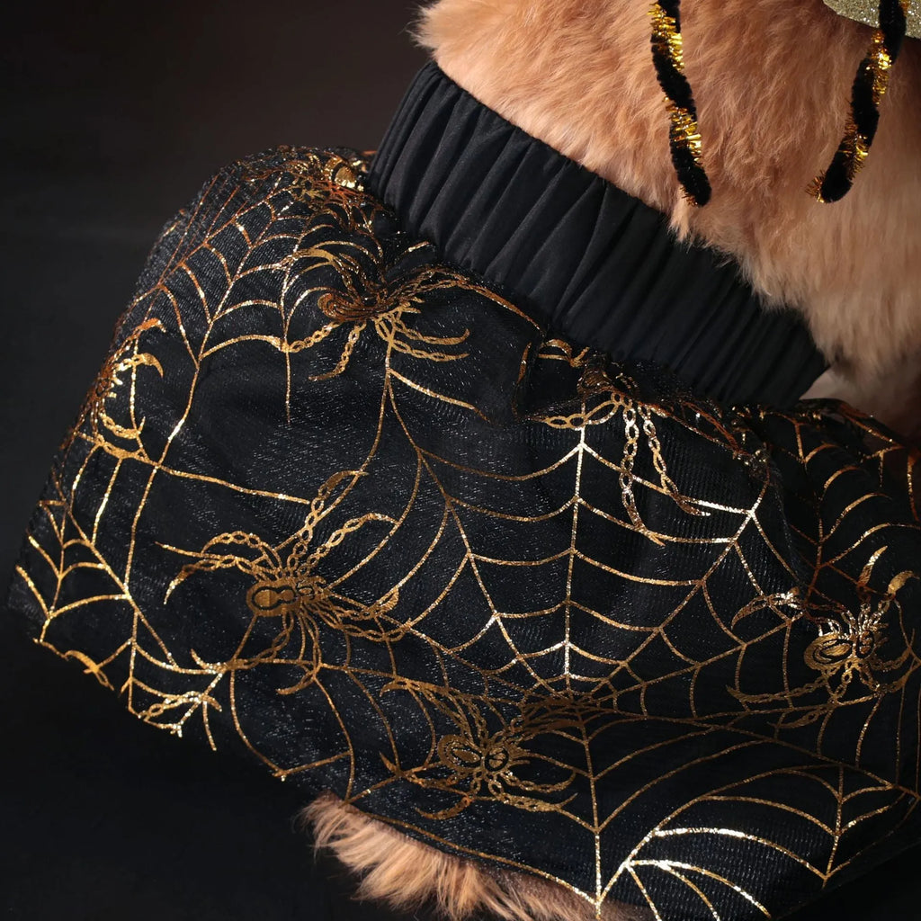 Halloween dog costume suit in polyester fabric showing suit colour design