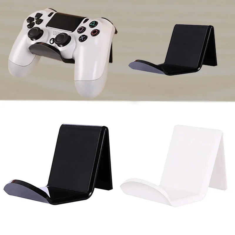 Universal game controller wall mount bracket in black, white or transparent colour options