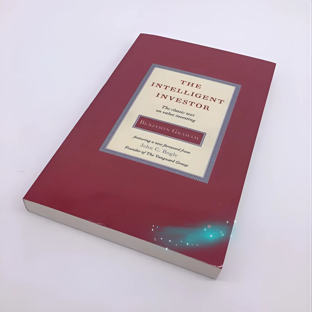 Hardcover copy of The Intelligent Investor book by Benjamin Graham with dust jacket