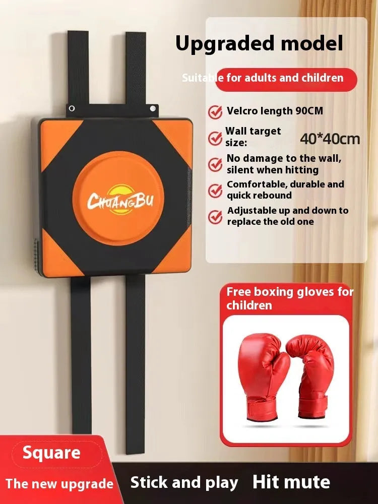 Wall mounted PU leather boxing sandbag punching target for home fitness training