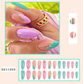 Wear Armour almond nail stickers in French leaves, leopard print, macaron and plating designs